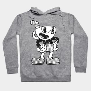 Monochrome Cuphead Hoodie